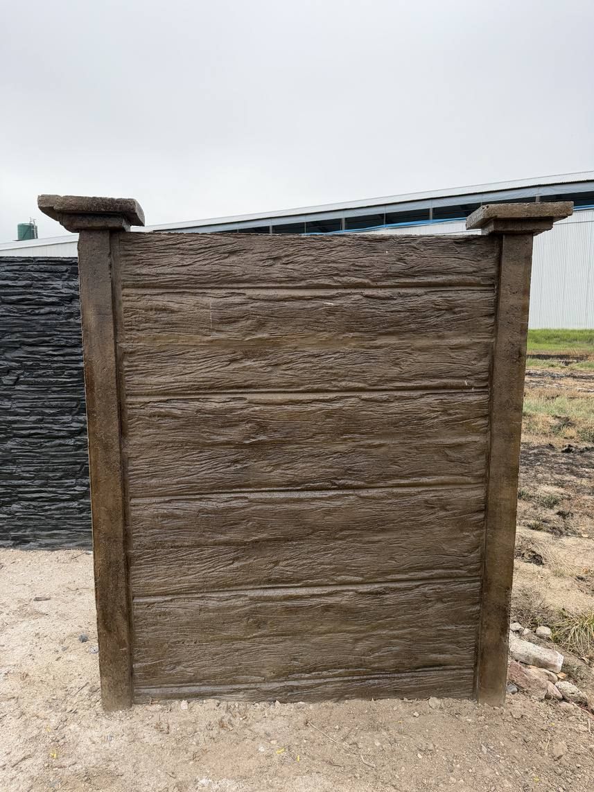Tapial premoldeado símil madera